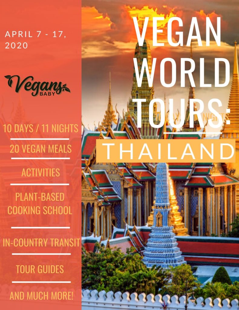 Experience a vegan tour of Thailand with Vegans, Baby. For more vegan tours visit www.vegansbaby.com