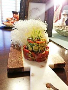 Featured recipe: vegan grilled watermelon poke by Chef Petrina of Gaiya's Harvest. For more vegan recipes, visit www.vegansbaby.com/vegansbaby2018