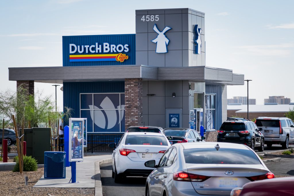 Dutch Bros Coffee is taking Vegas by storm and provide plenty of vegan drink options! For more vegan restaurants in Las Vegas, visit www.vegansbaby.com/vegansbaby2018