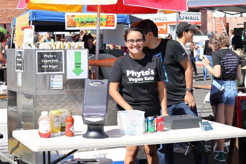 Phyto's Vegan Eats is Las Vegas's first all-vegan hot dog cart. For more information on vegan dining and life in Las Vegas, visit www.vegansbaby.com/vegansbaby2018