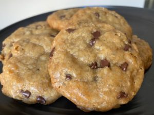 COVID Cooking Chef Series: Vegan Chocolate Chip Cookies by Chef Jessica Perlstein of Main St. Provisions in Las Vegas. For more vegan recipes from chefs, visit www.vegansbaby.com